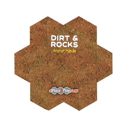 Hills - Dirt and Rocks Anchor Hex