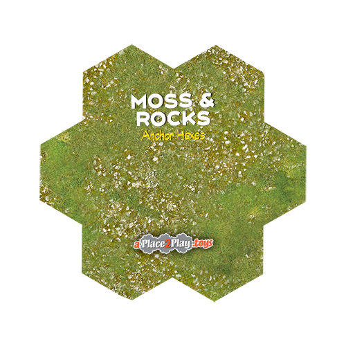 Hills - Moss and Rocks Anchor Hex