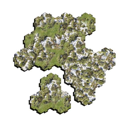 Land Mega Fill - Brush and Rocks