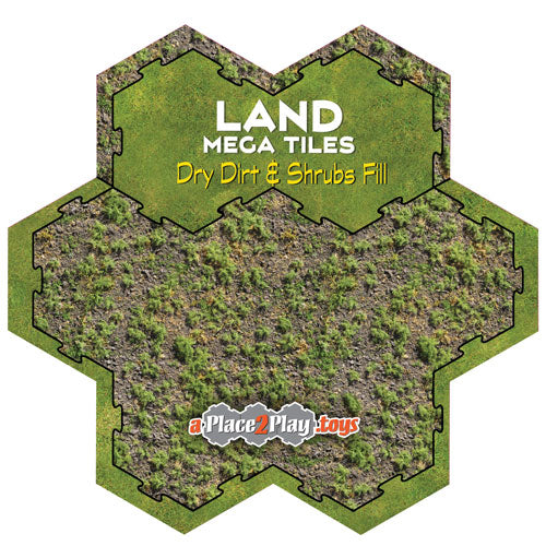 Land Mega Fill - Dry Dirt and Shrubs