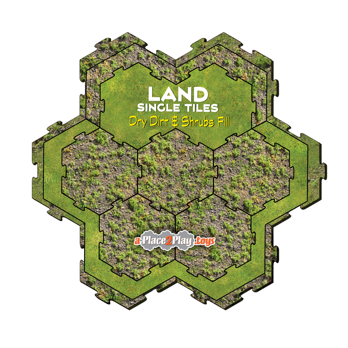 Land Fill - Dry Dirt and Shrubs